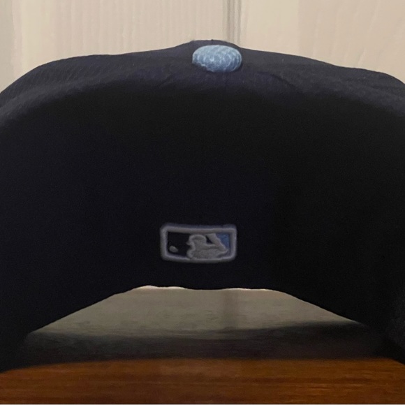 Tampa Bay Rays GAME 59Fifty Fitted Hat New Era Light Navy MLB Cap 7 1/4 NWT. - Picture 4 of 11